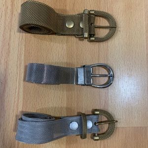 Lot of metal belts vintage